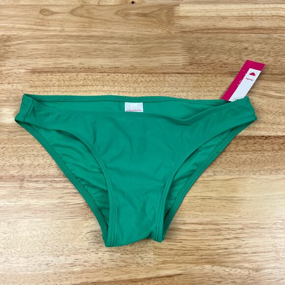Xhilaration Juniors' Vibrant Green Cheeky Bikini Bottom - Size Medium - NWT - Picture 1 of 6